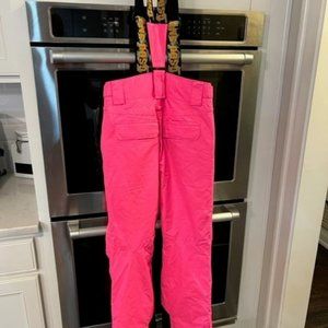 Hot pink ski bibb - girl (tween) GSOU SNOW